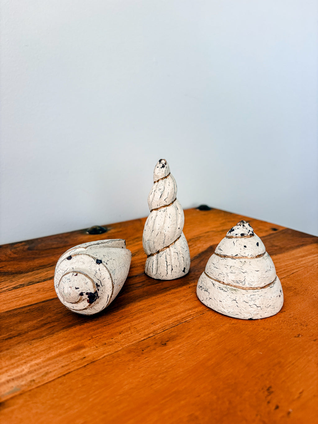 Set of 3 Wooden Shells