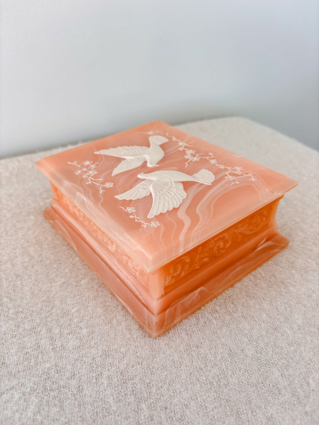 NZ made Marlestone Cultured Marble Jewellery Box