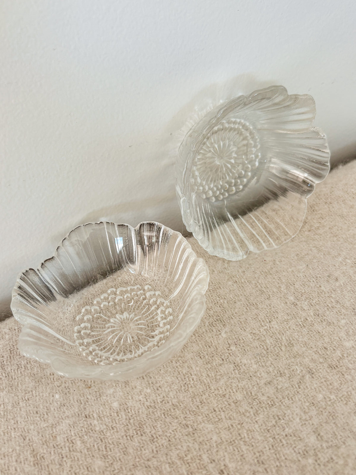 Glass Flower Dishes