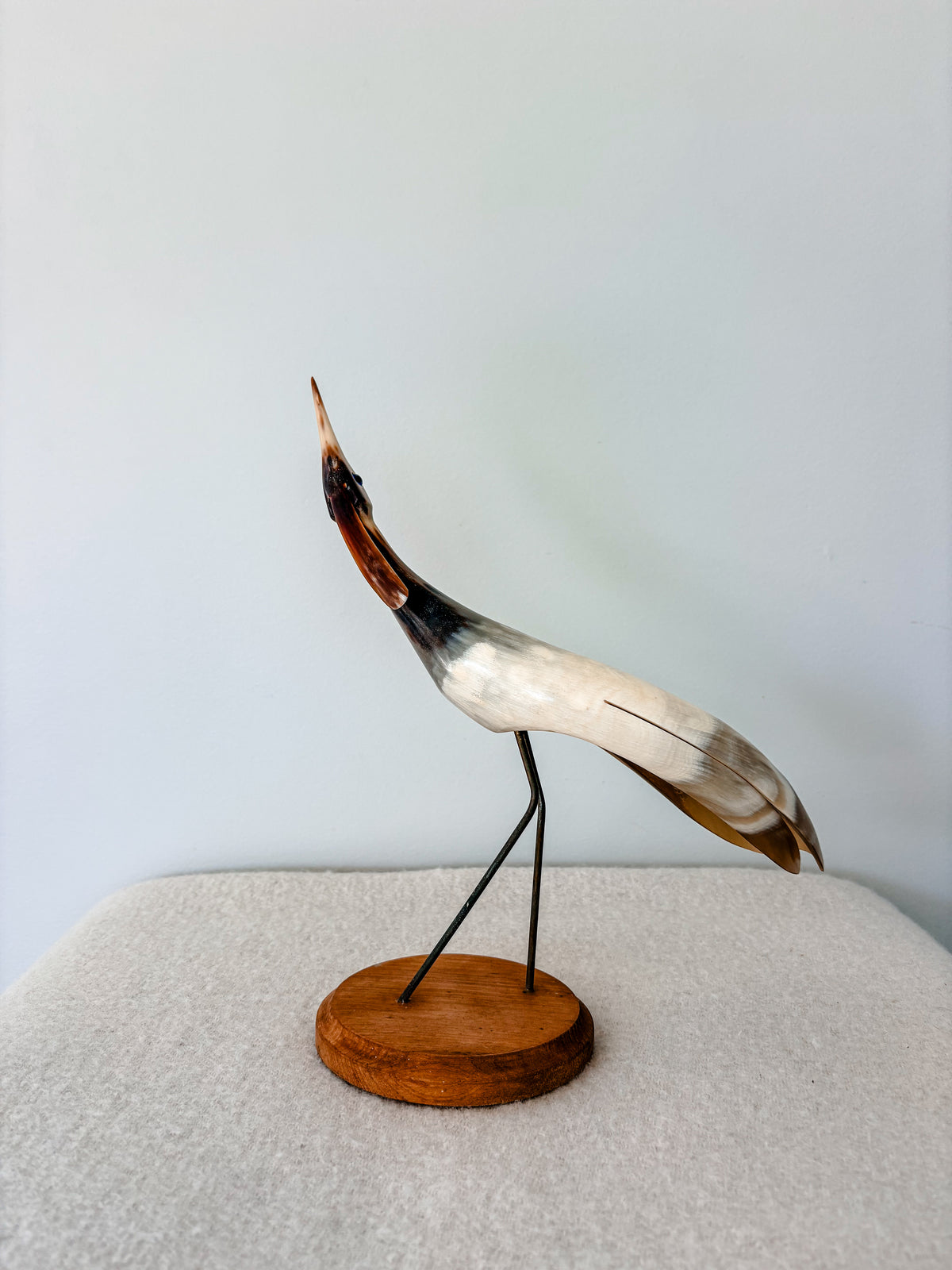 Vintage Hand Carved Heron