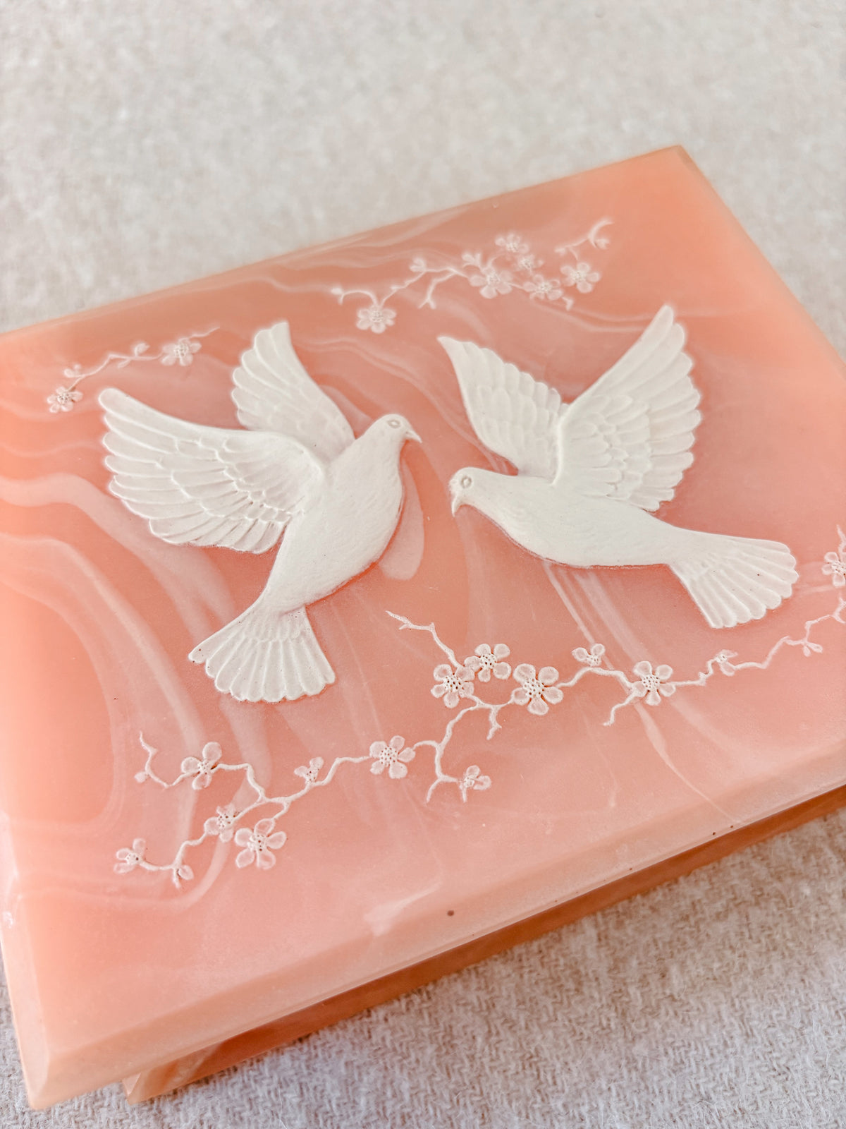 NZ made Marlestone Cultured Marble Jewellery Box