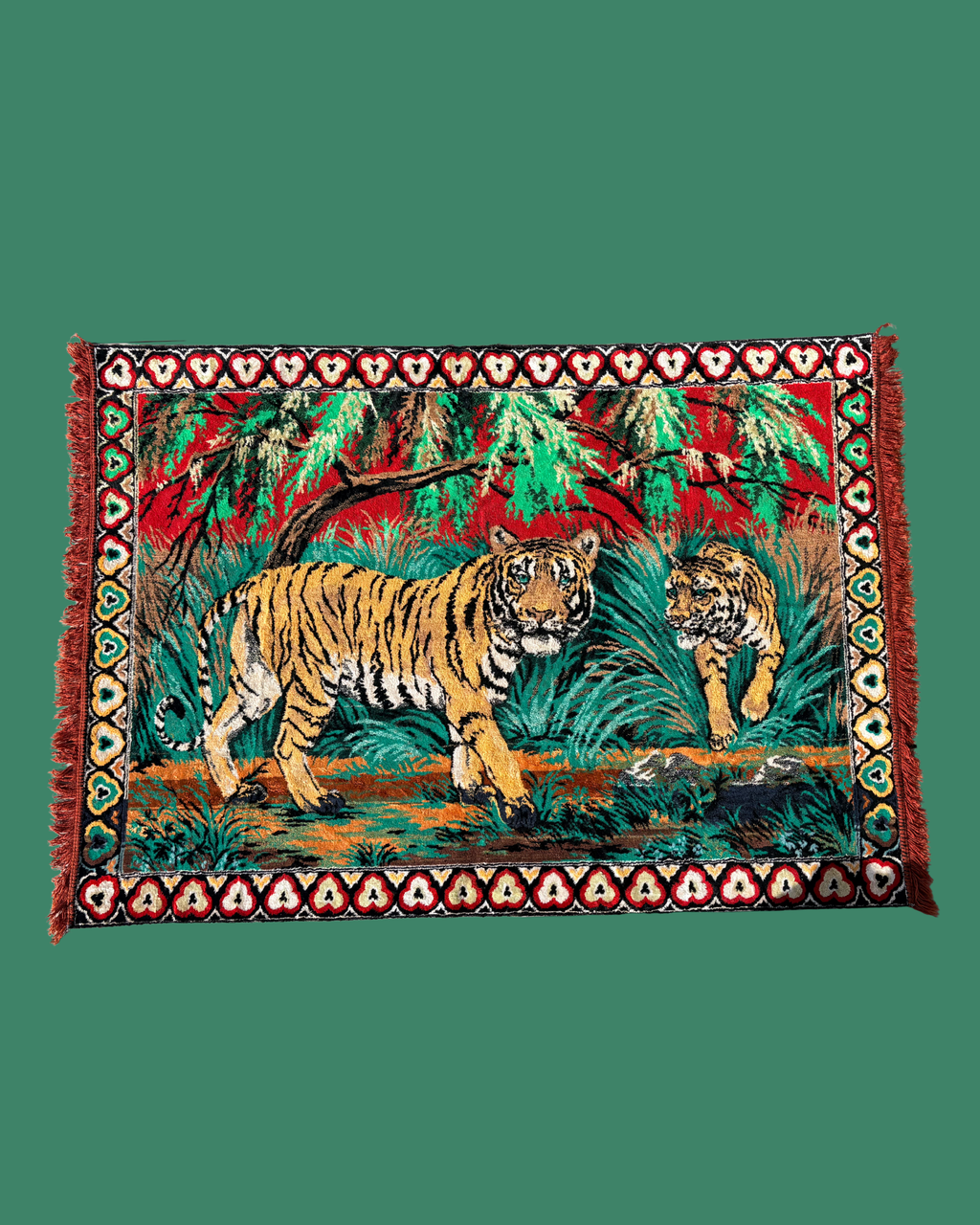 Vintage Tiger Tapestry Rug