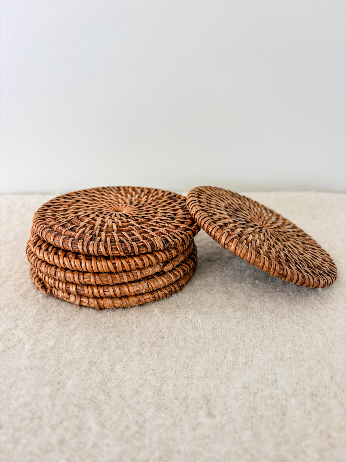 Rattan Coasters