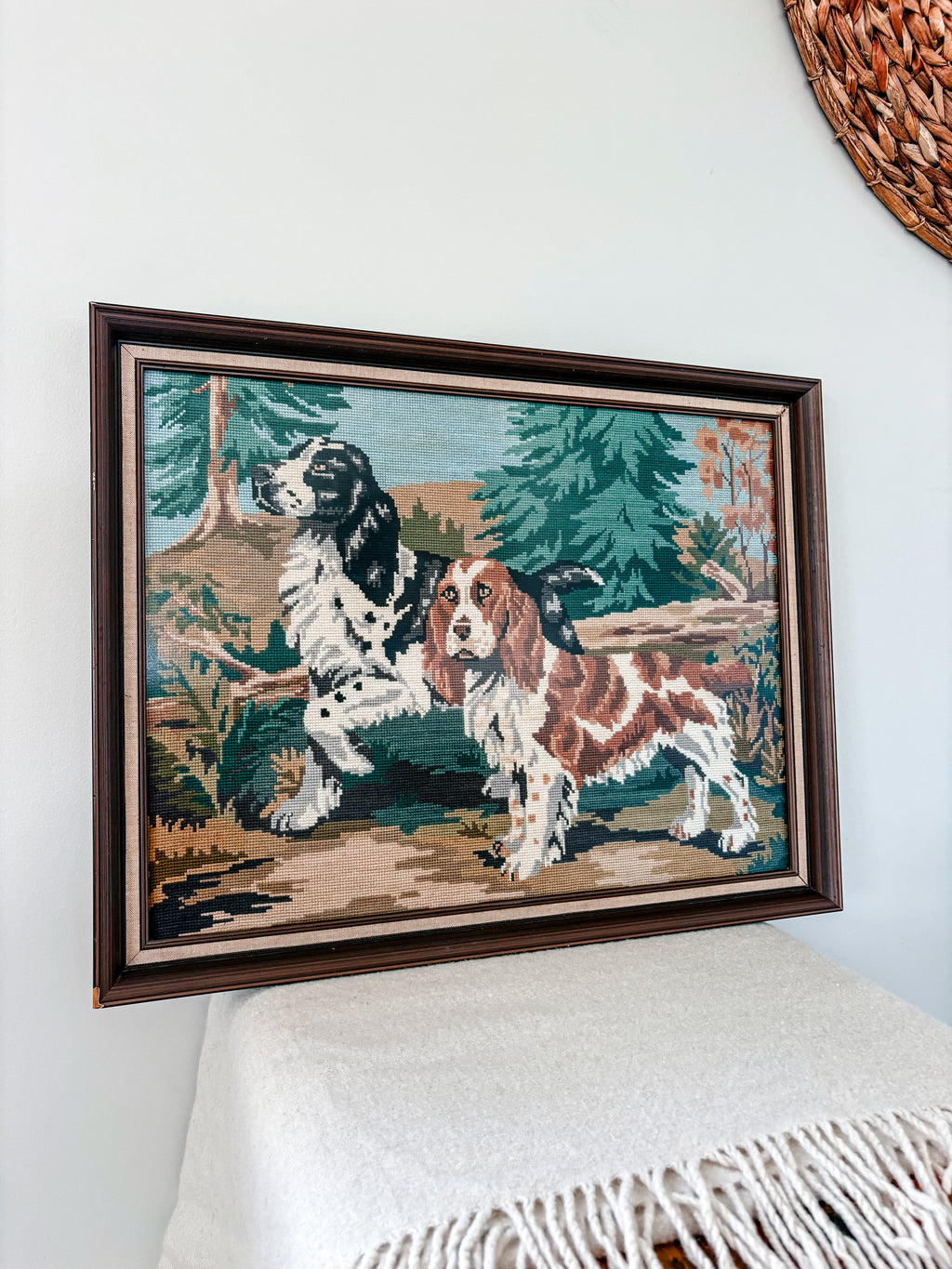 Spaniels Needlepoint