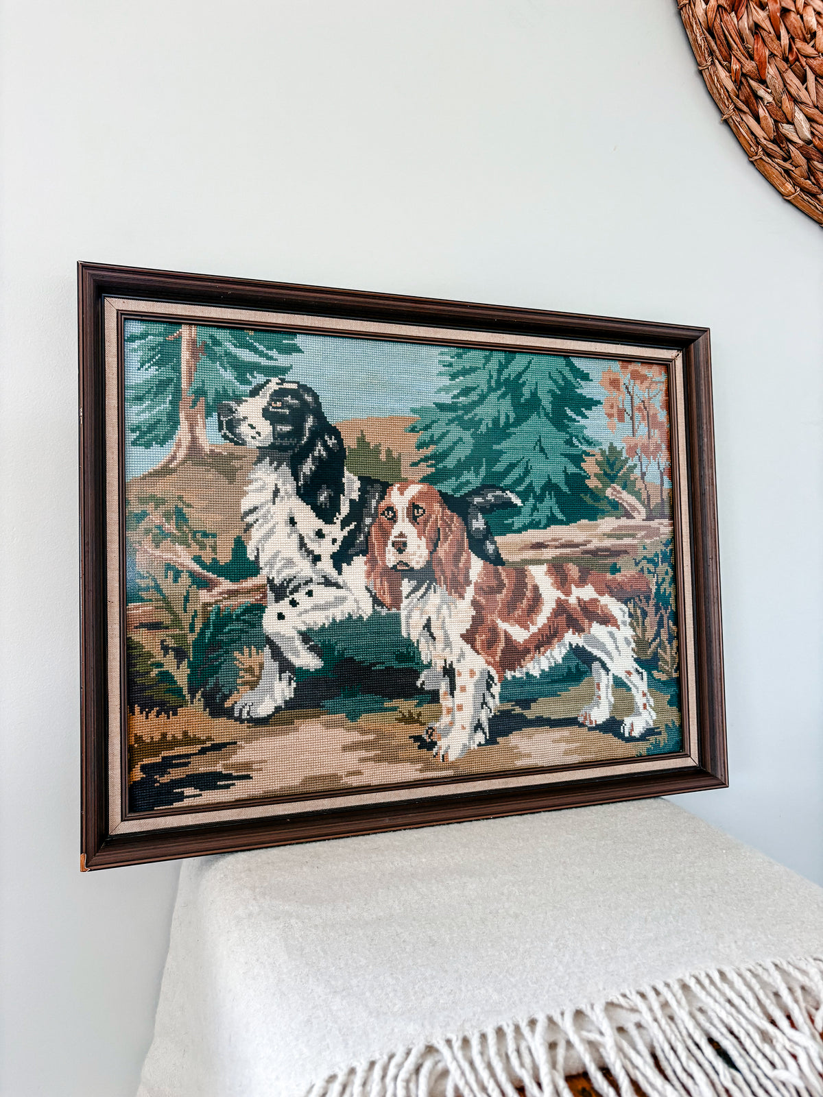 Spaniels Needlepoint