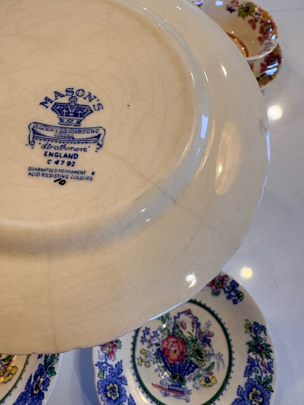Masons Strathmore Iron Stone China Set