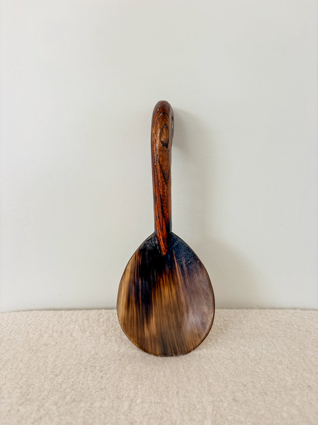 Vintage Buffalo Horn Server