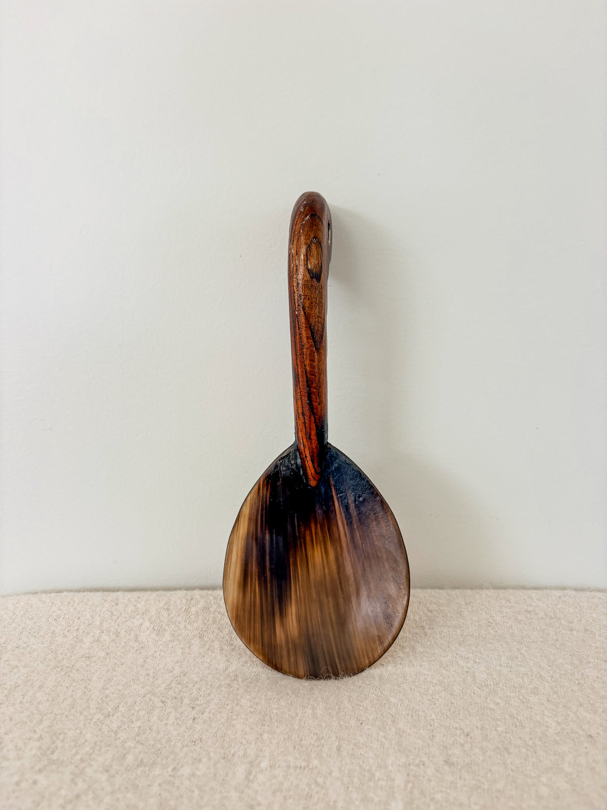 Vintage Buffalo Horn Server
