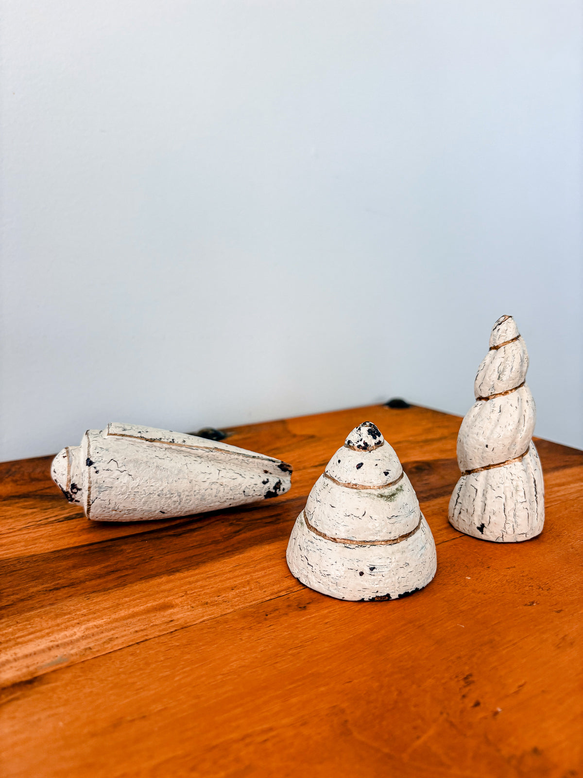 Set of 3 Wooden Shells