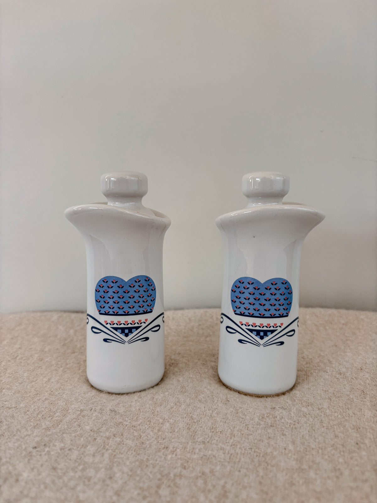 National Housewares "Heart of the Country" Oil & Vinegar Bottles