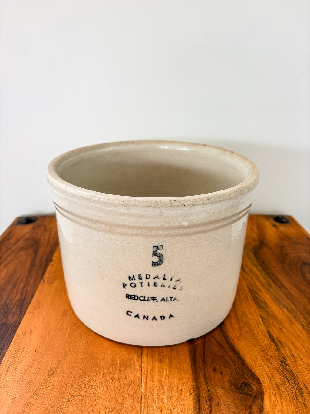 Vintage Medalta Potteries Stoneware Crock