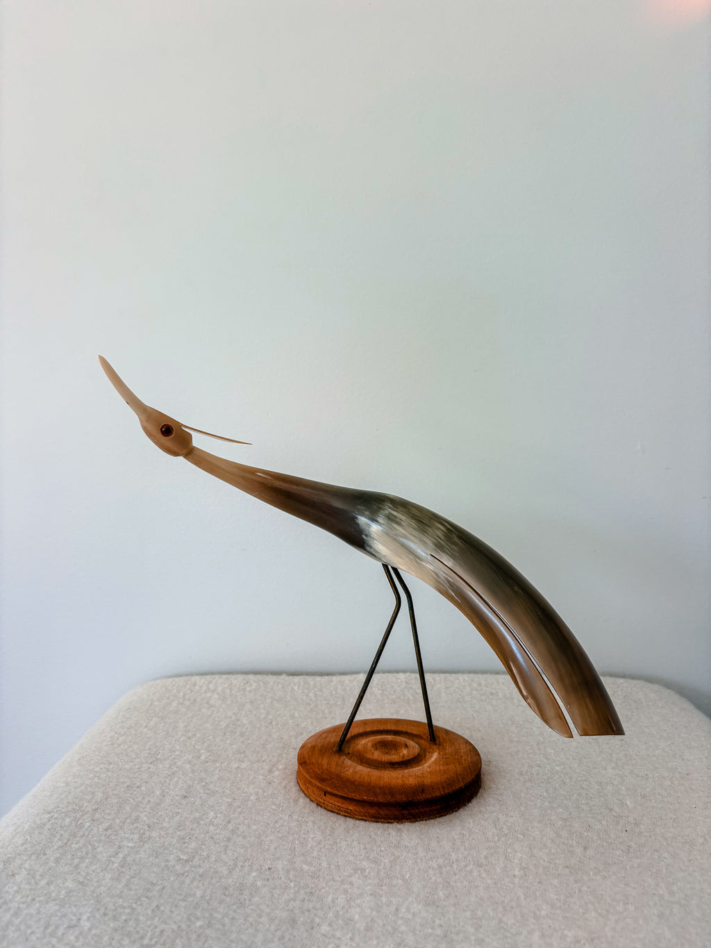 Vintage Hand Carved Heron