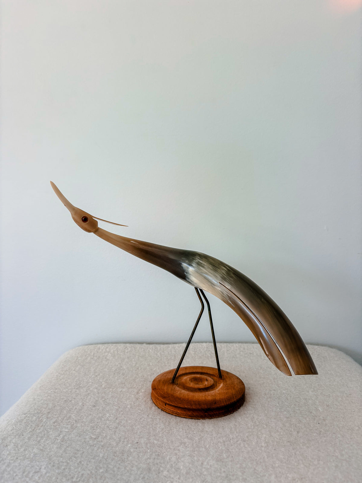 Vintage Hand Carved Heron