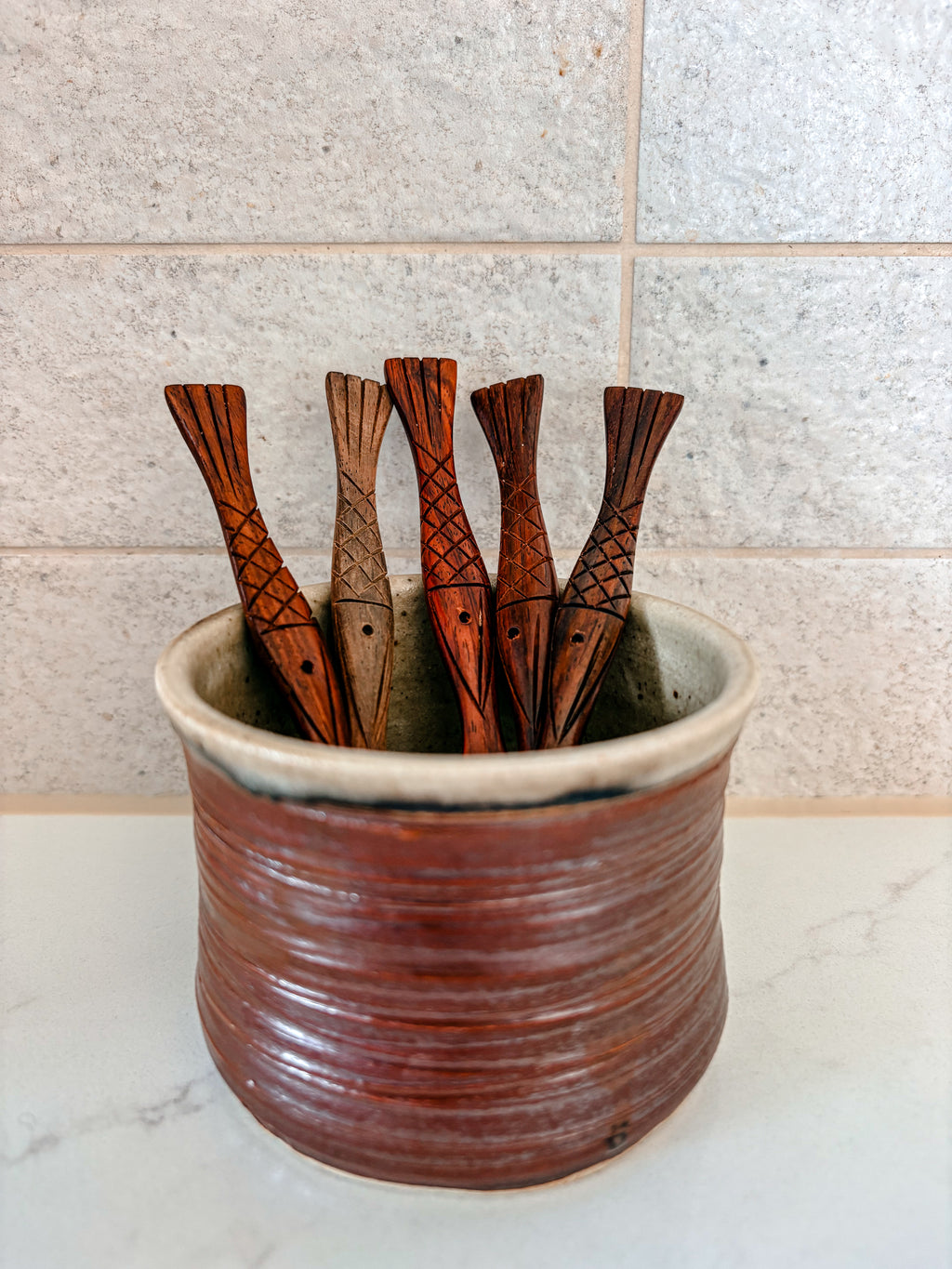 Portugal Hand Carved Fish Spoons