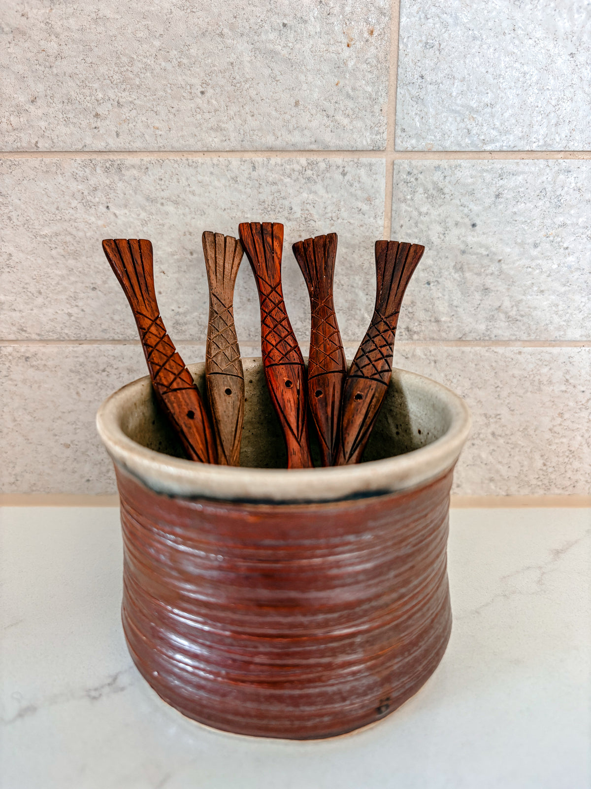 Portugal Hand Carved Fish Spoons