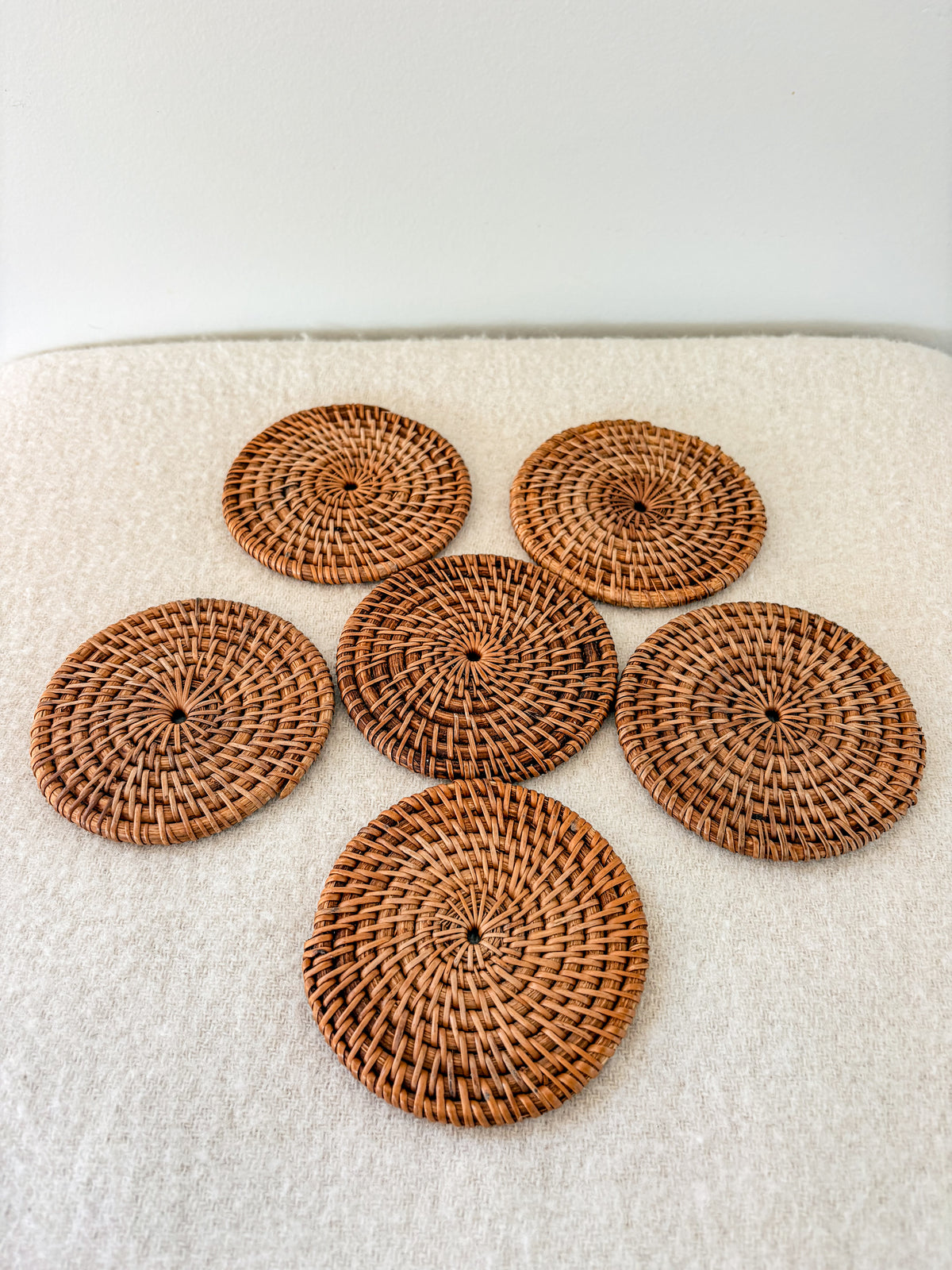 Rattan Coasters