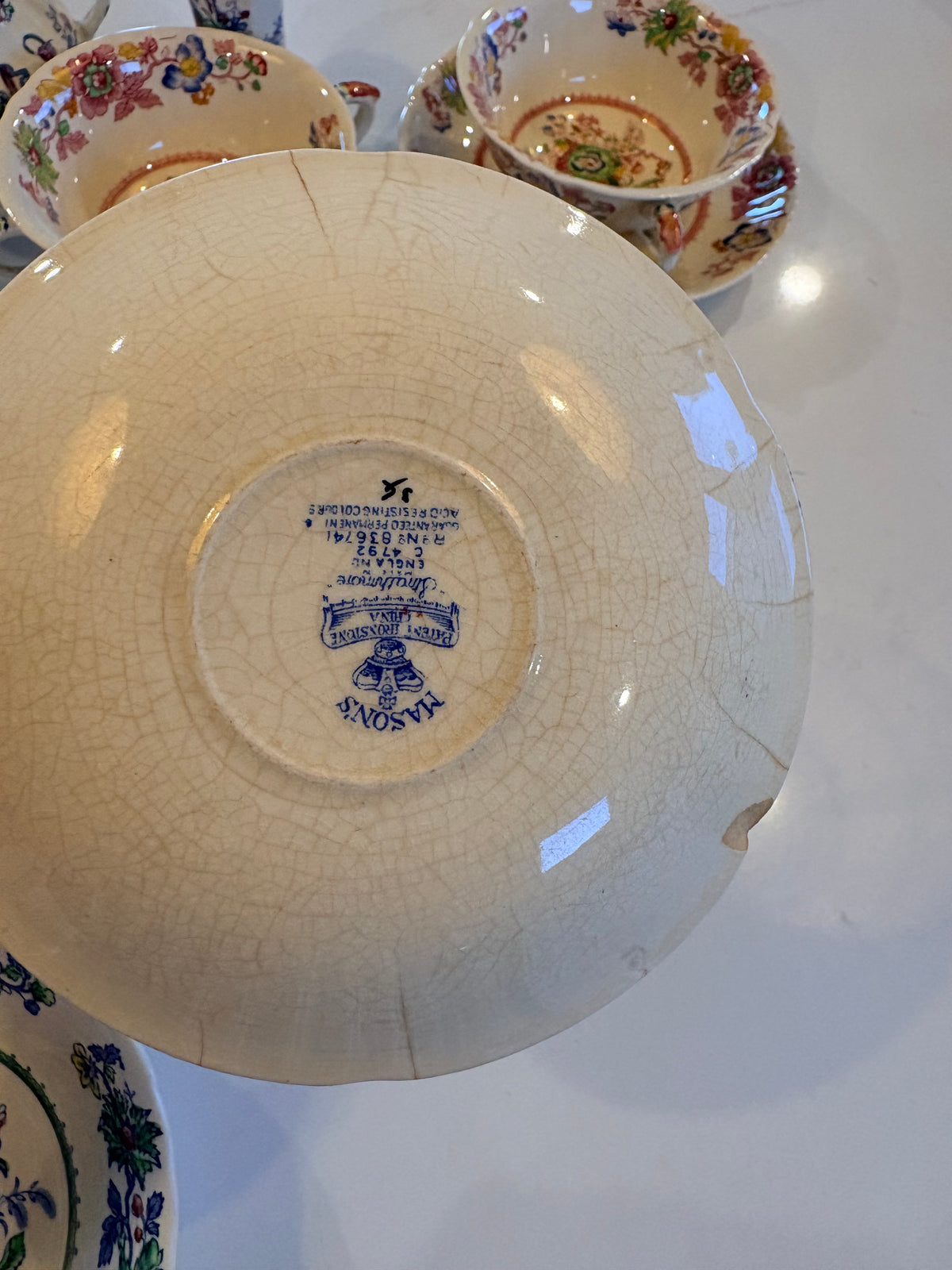 Masons Strathmore Iron Stone China Set