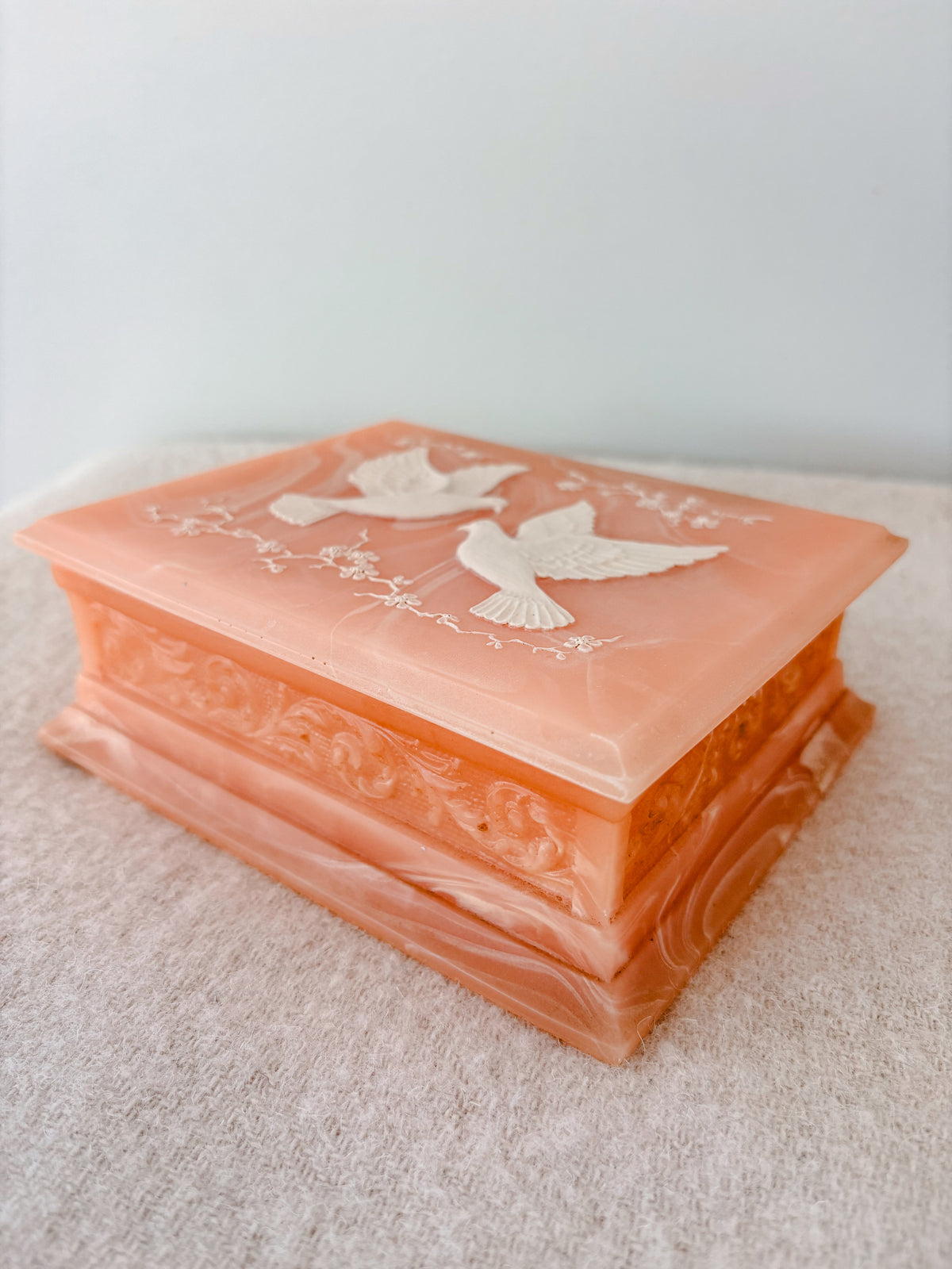 NZ made Marlestone Cultured Marble Jewellery Box