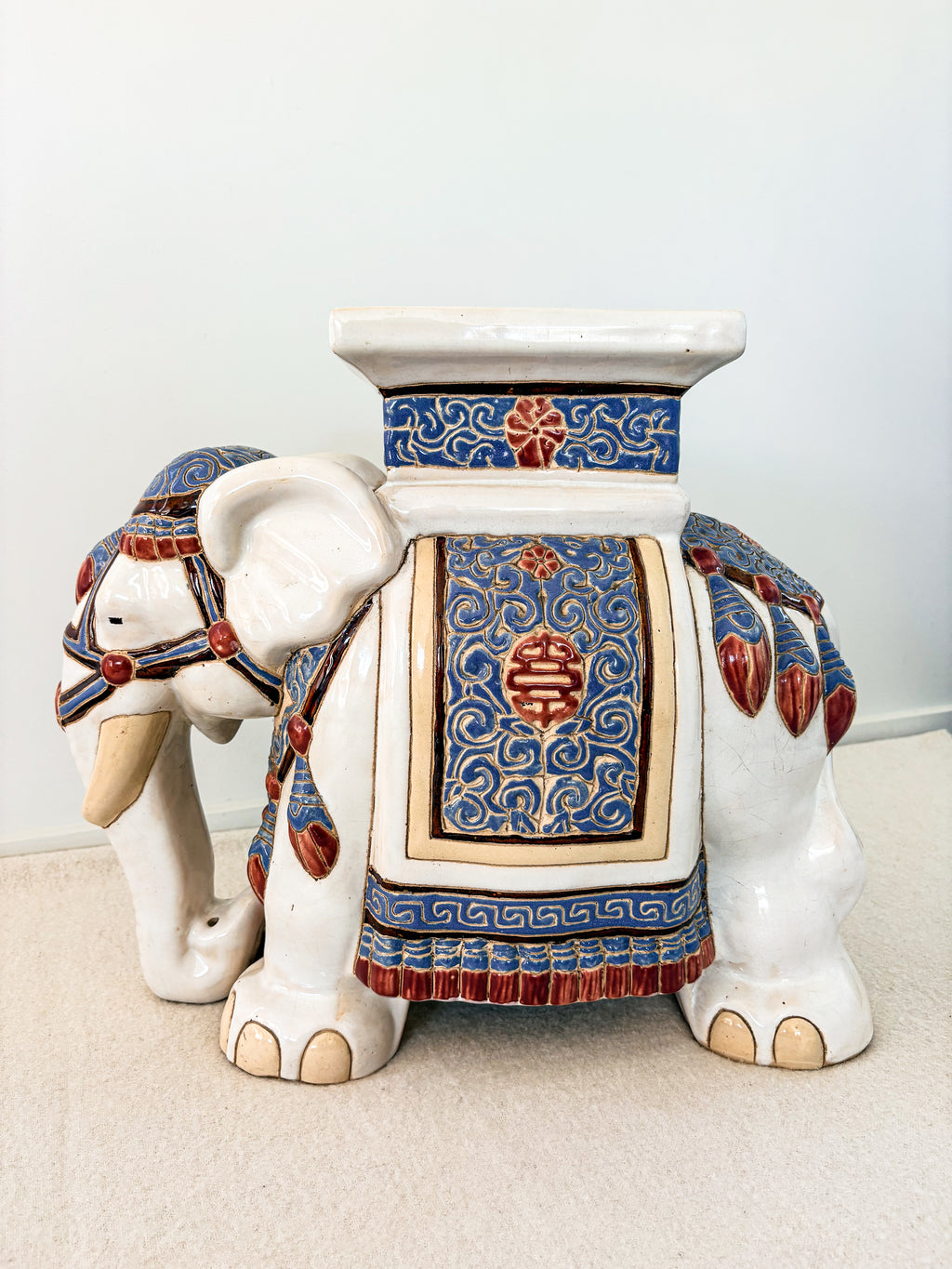 Vintage Cermic Elephant Pair