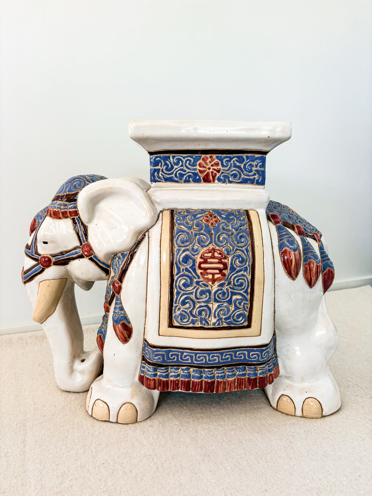 Vintage Cermic Elephant Pair