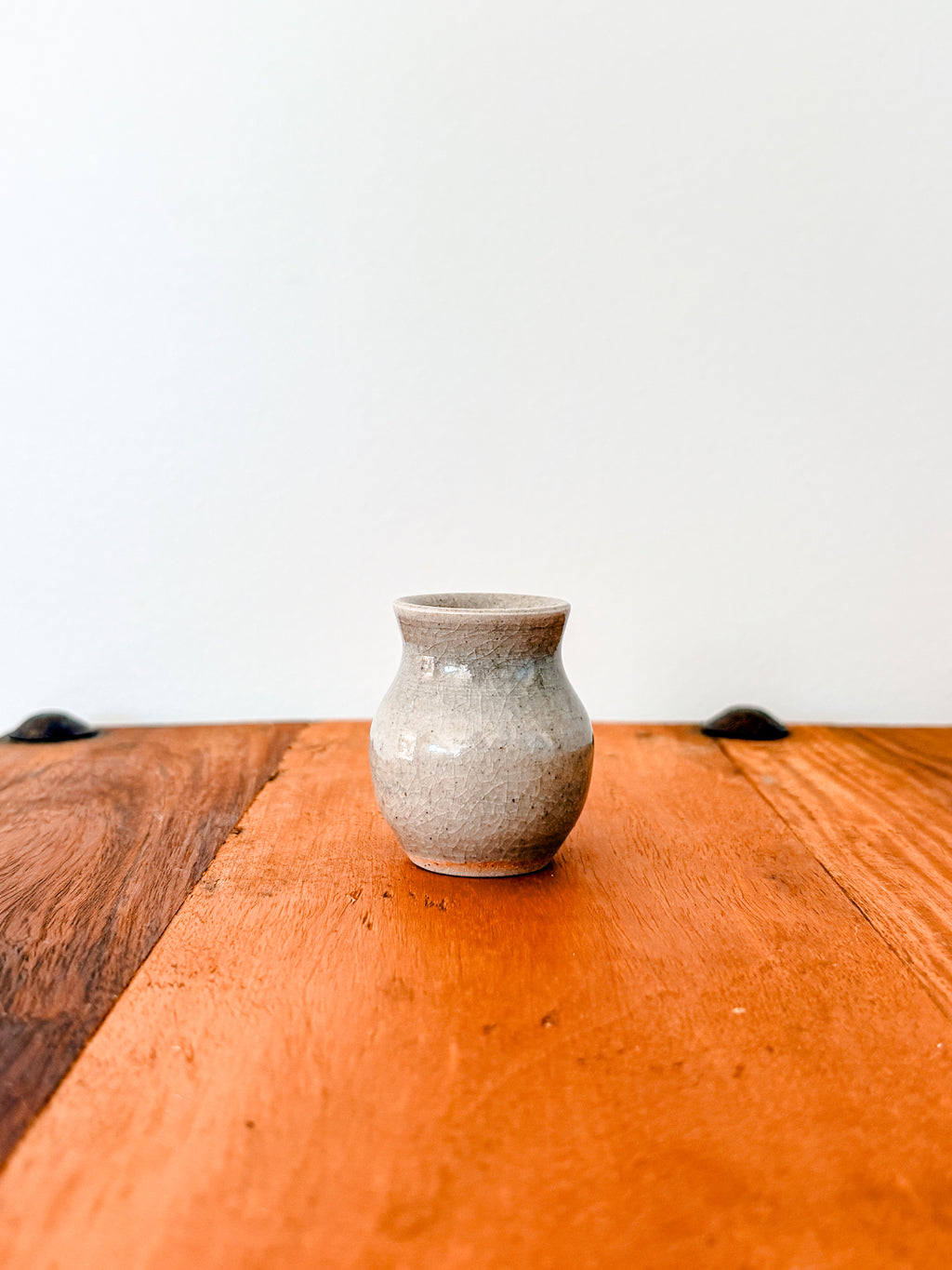 Grey Pottery Bud Vase