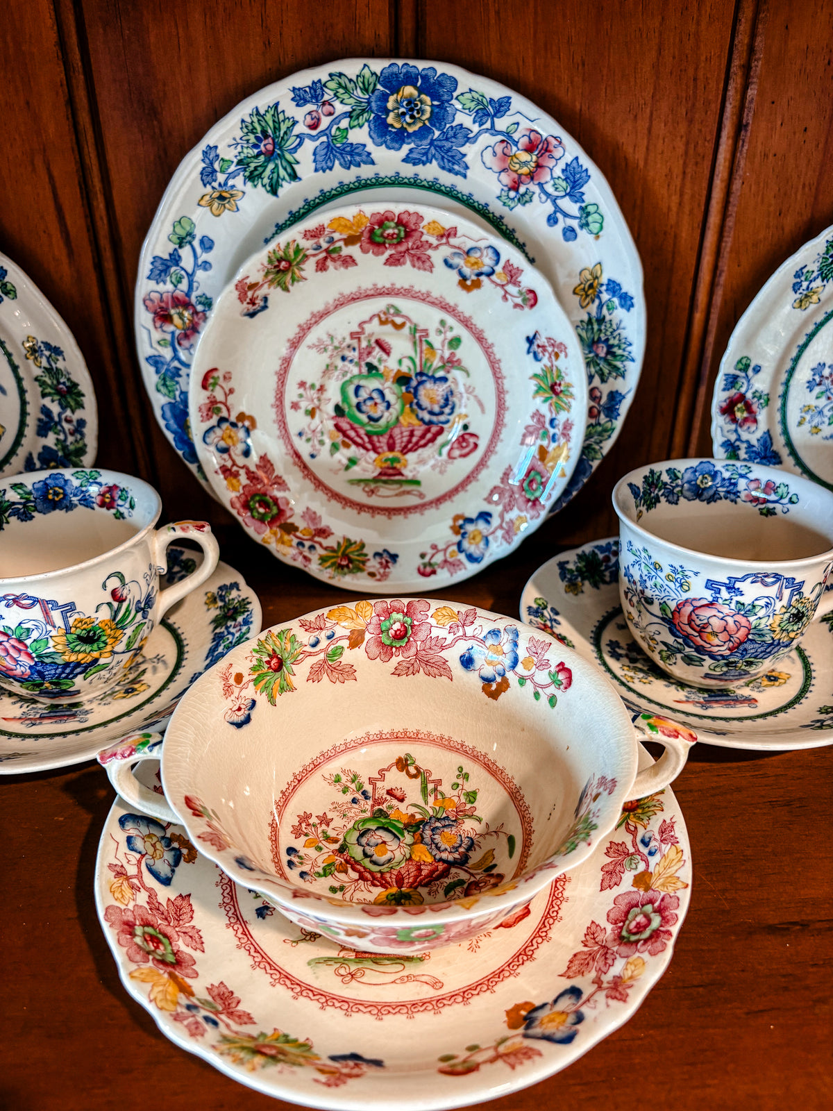 Masons Strathmore Iron Stone China Set