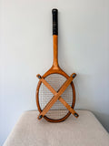 Vintage Badminton Racket & Wooden Stretcher