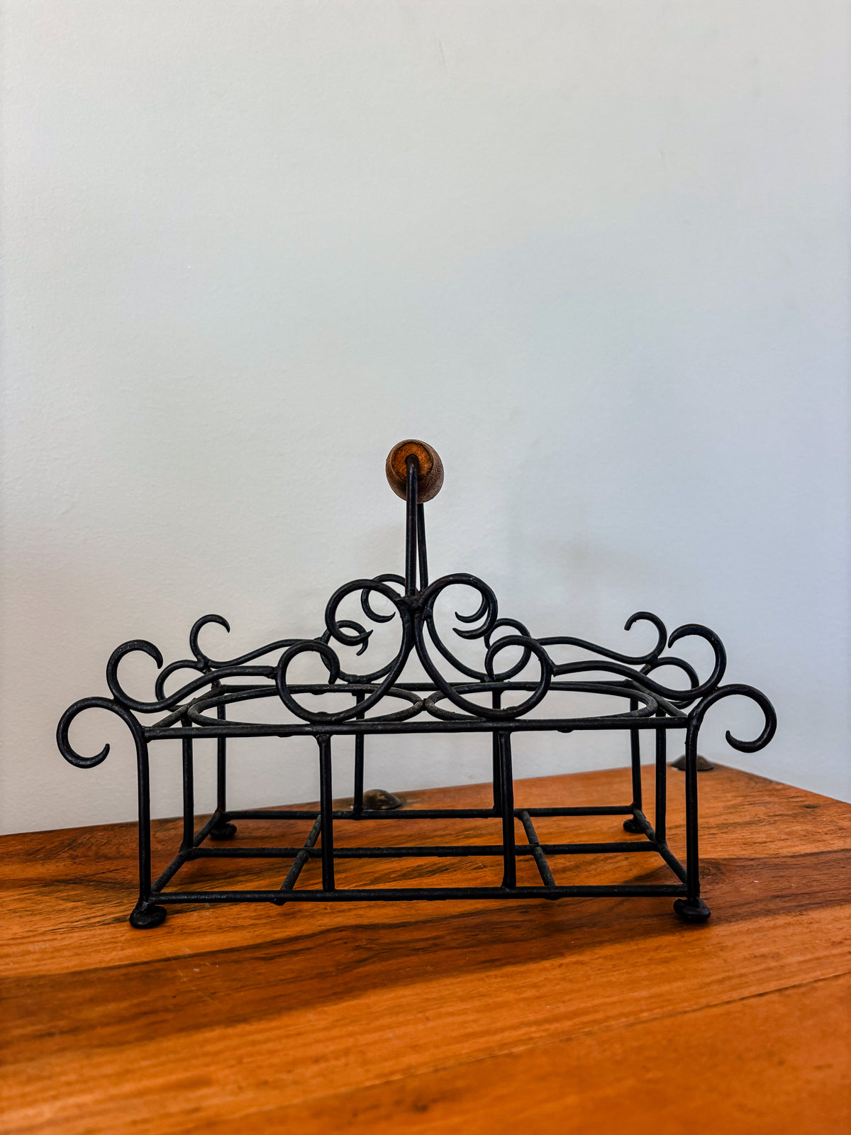 Wrought Iron Oil & Vinegar Holder