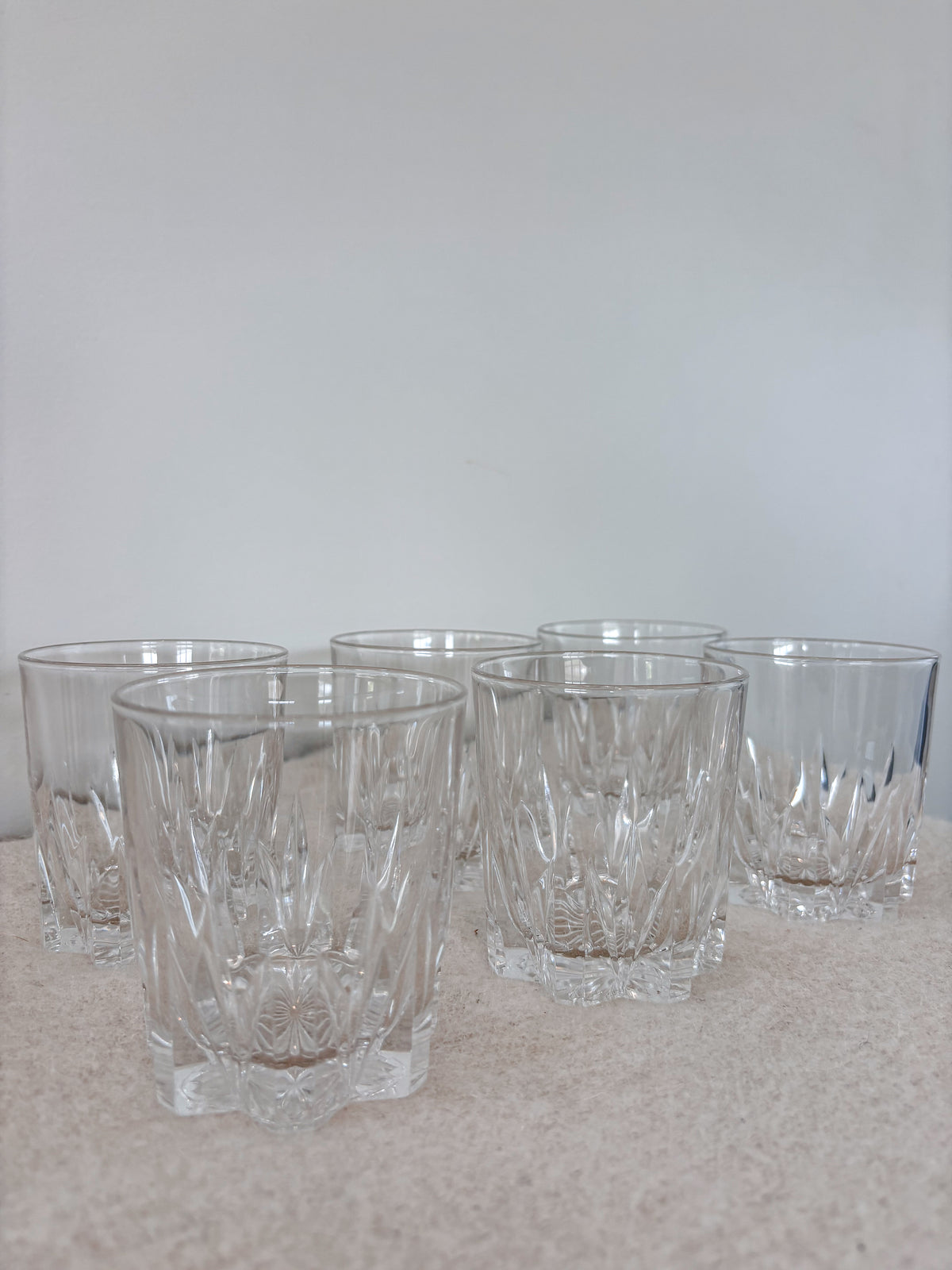 Crystal Drinking Glasses (6)
