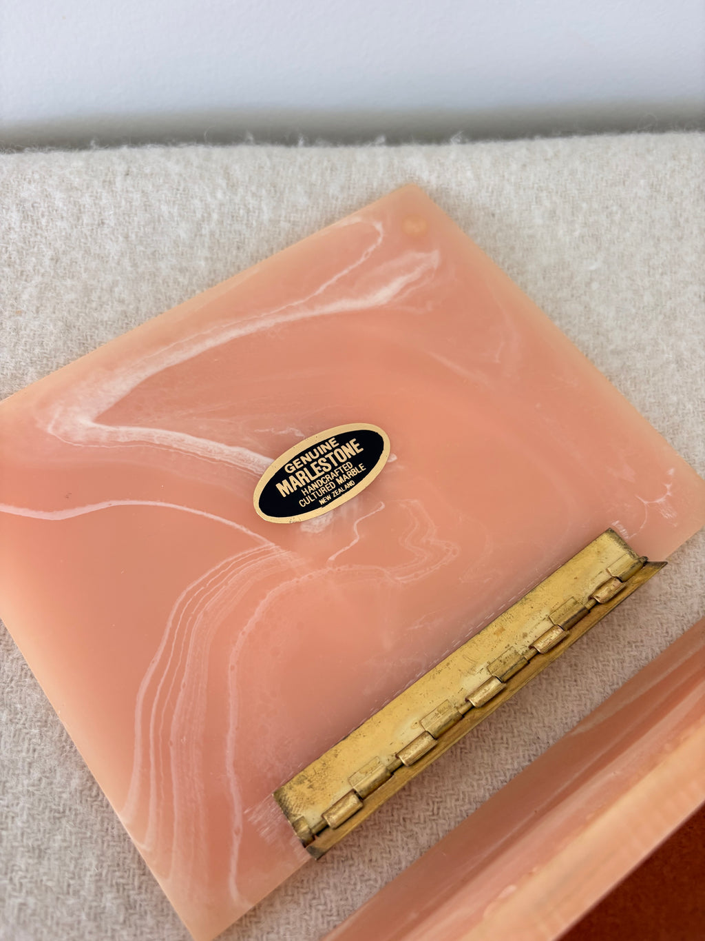 NZ made Marlestone Cultured Marble Jewellery Box