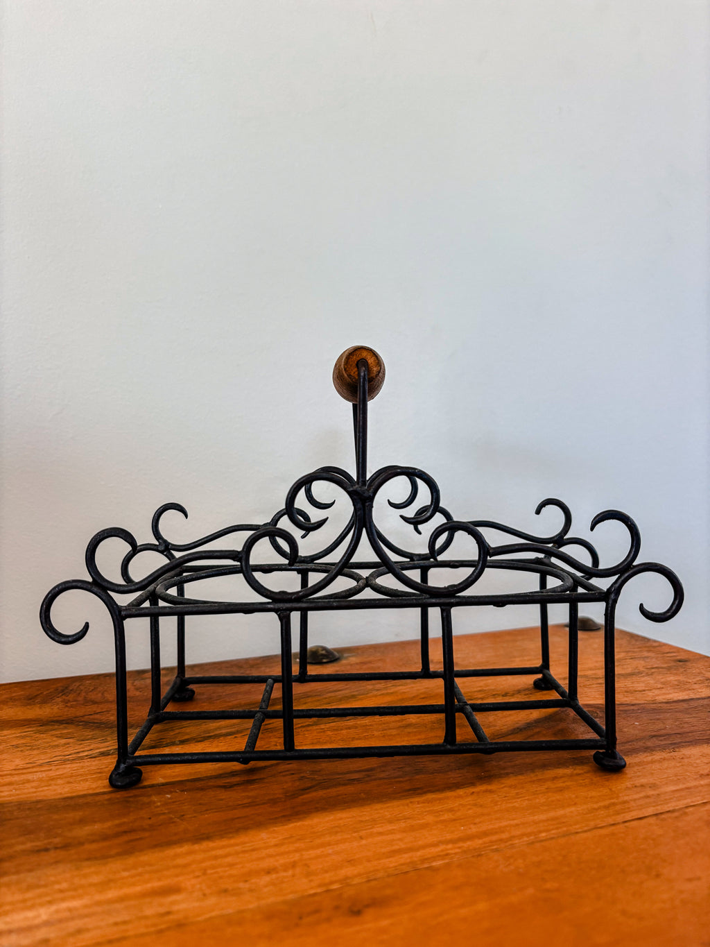 Wrought Iron Oil & Vinegar Holder