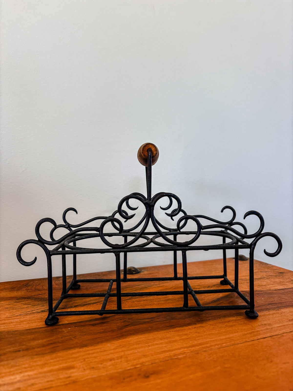 Wrought Iron Oil & Vinegar Holder