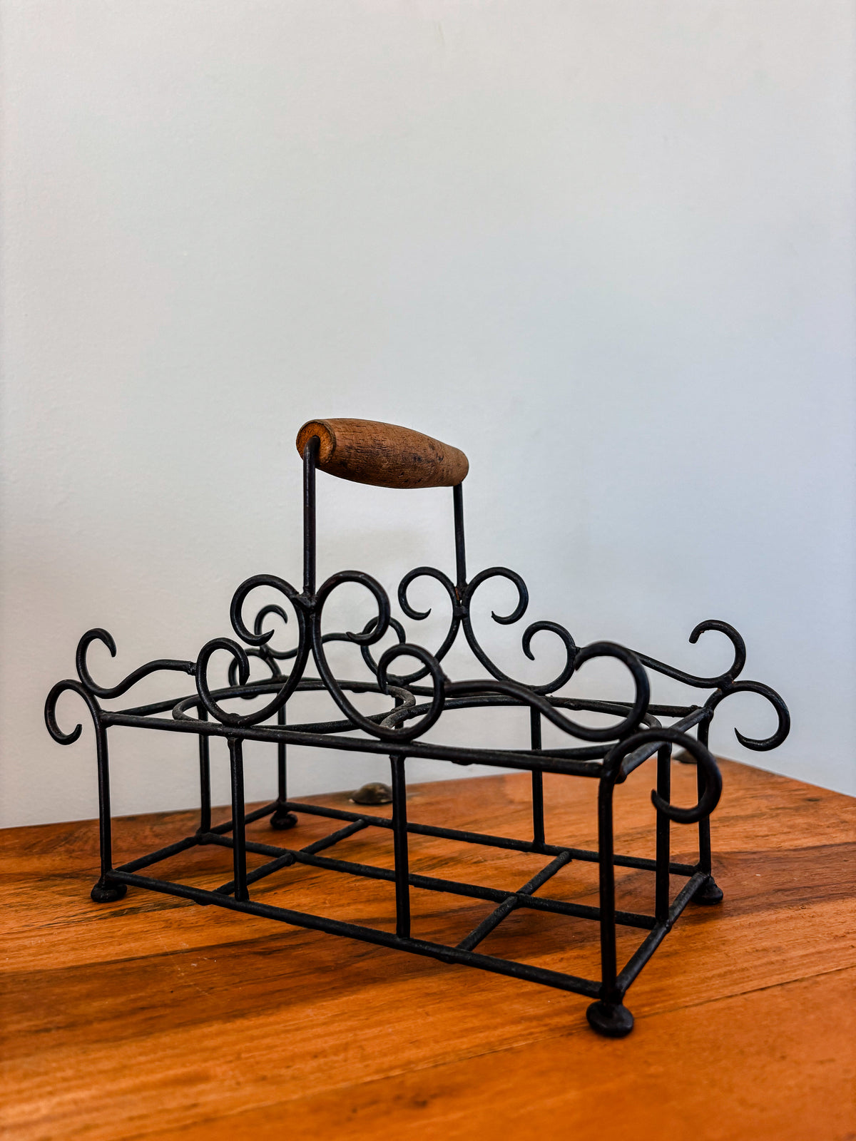 Wrought Iron Oil & Vinegar Holder