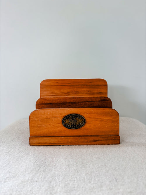 Country Heritage Wooden Letter Holder