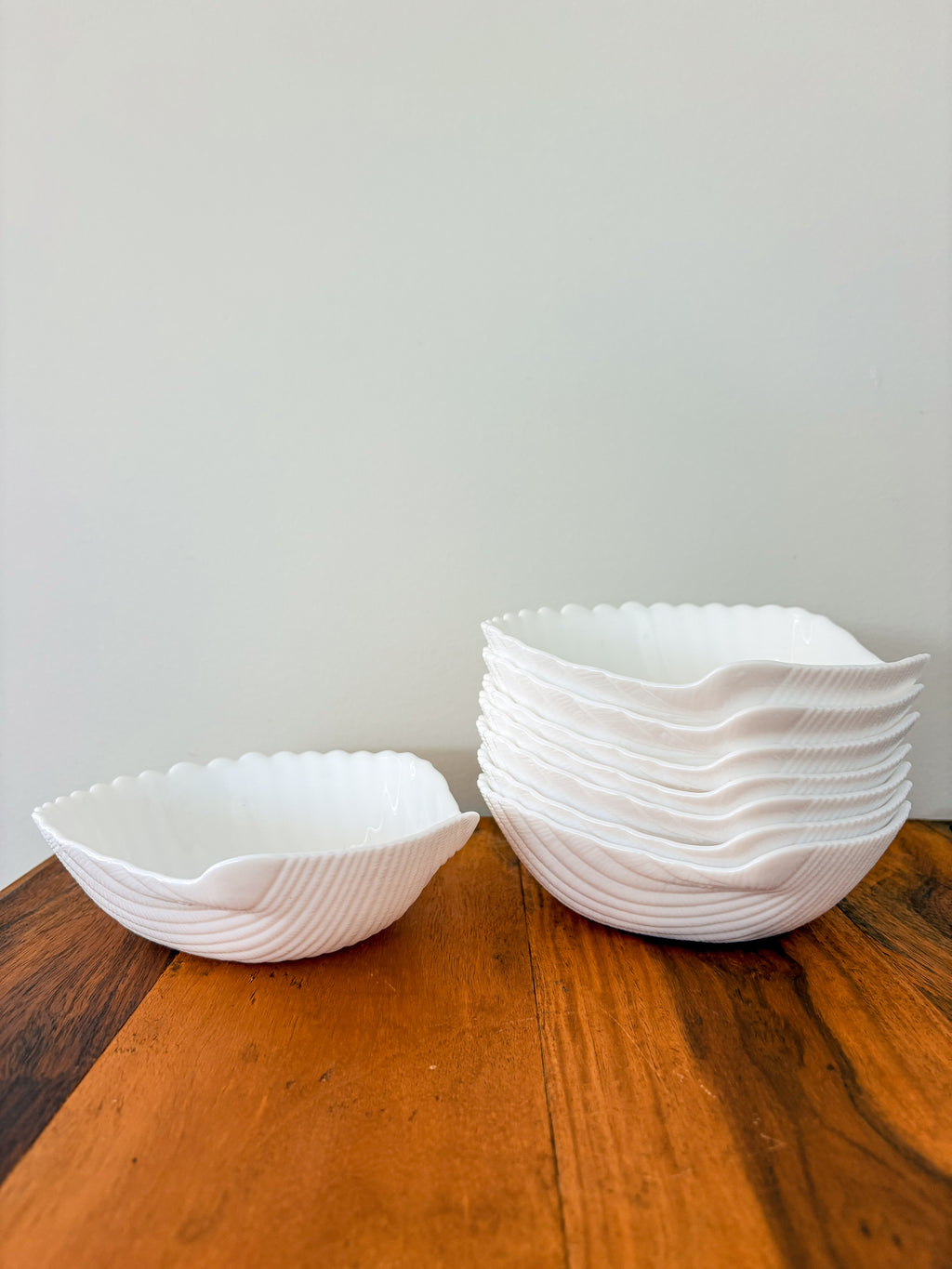 Arcoroc Shell Bowls x8