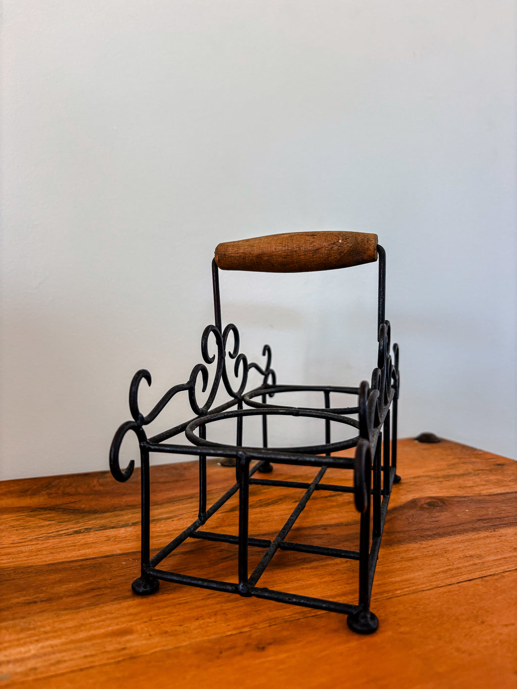 Wrought Iron Oil & Vinegar Holder