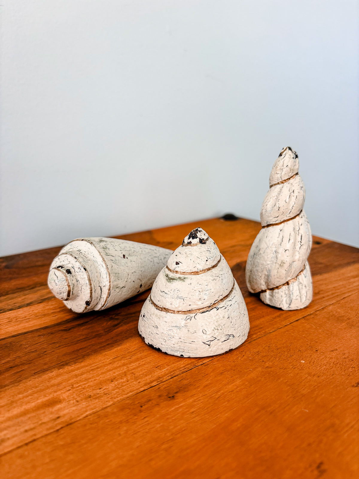 Set of 3 Wooden Shells